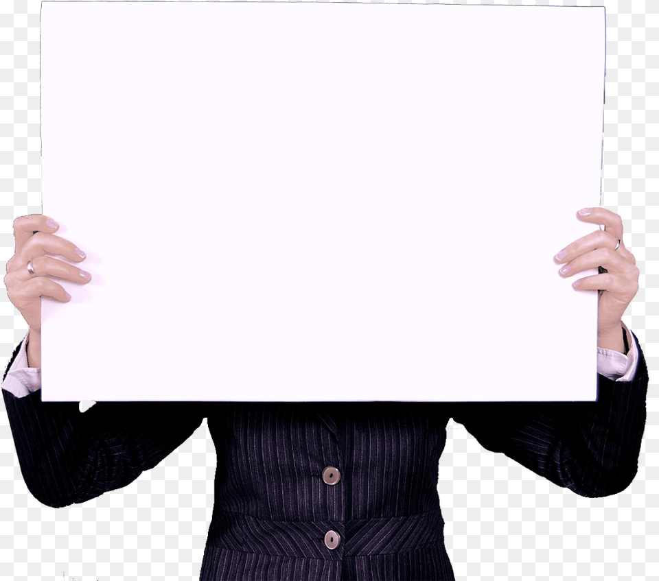 Holding Sign, White Board, Person, Man, Male Png