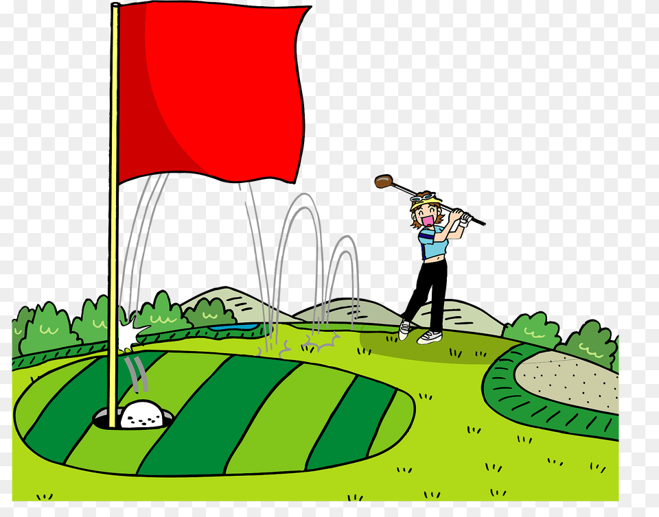 Hole In One Clipart, Boy, Child, Person, Male Free Png
