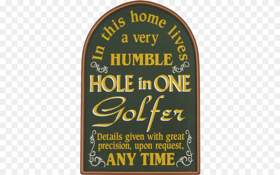 Hole In One Wall Decor Golf Hole In One Gift, Blackboard Png