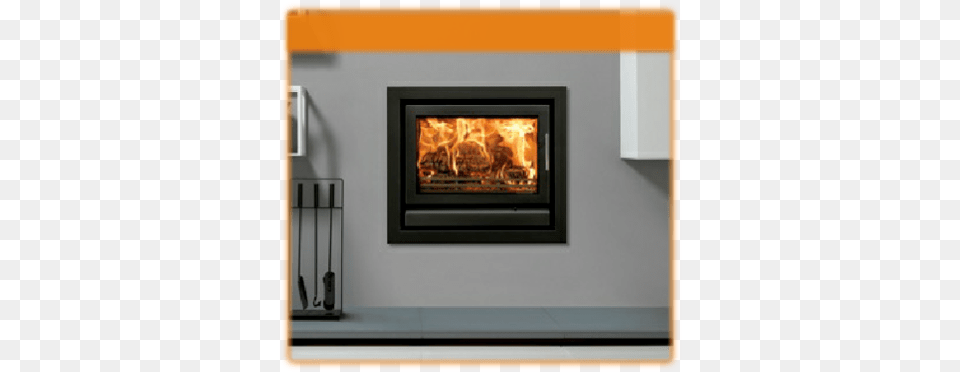 Hole In The Wall Wood Burnin U0026 Multifuel Cassettes Fires Log Burner In The Wall, Fireplace, Hearth, Indoors Free Transparent Png