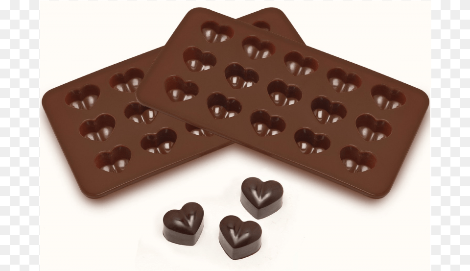 Hole Silicone Heart Chocolate Bar Shape Mould Jelly Home X Heart Shaped Silicone Mold For Chocolate Jelly, Dessert, Food, Sweets Free Png Download