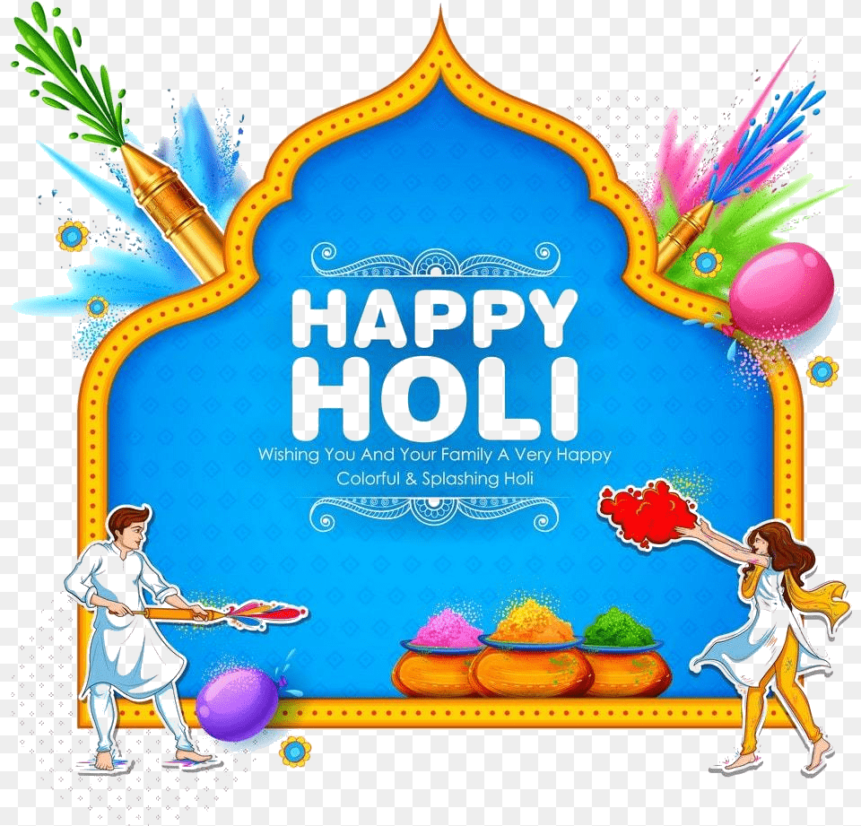 Holi Clipart Holi Clipart, Advertisement, Poster, Adult, Female Free Transparent Png