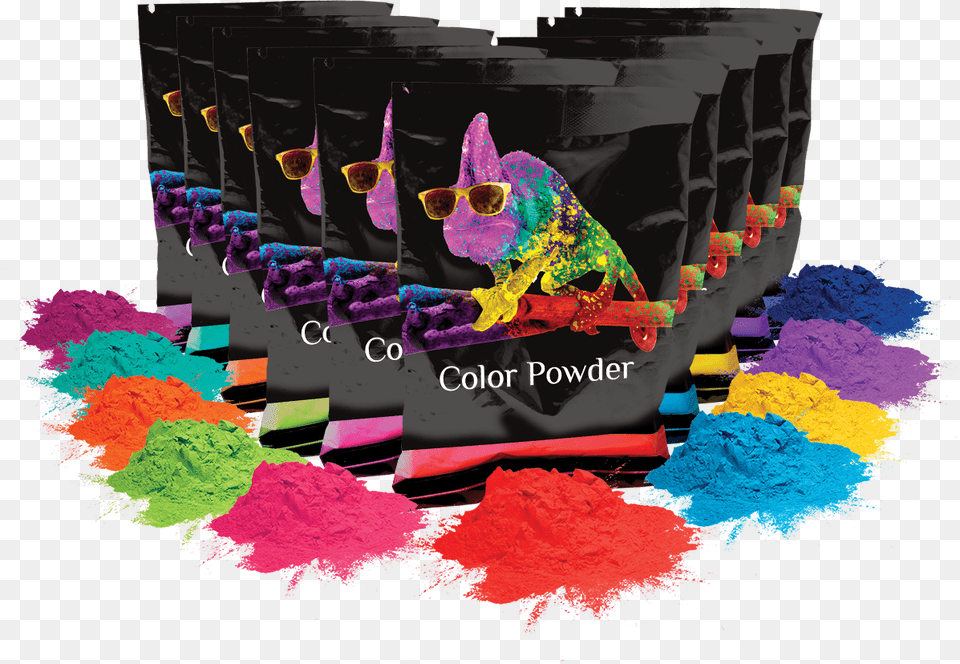 Holi Color Powder 10pk 70g Each Red Yellow Navy Blue, Accessories, Graphics, Art, Sunglasses Free Png Download