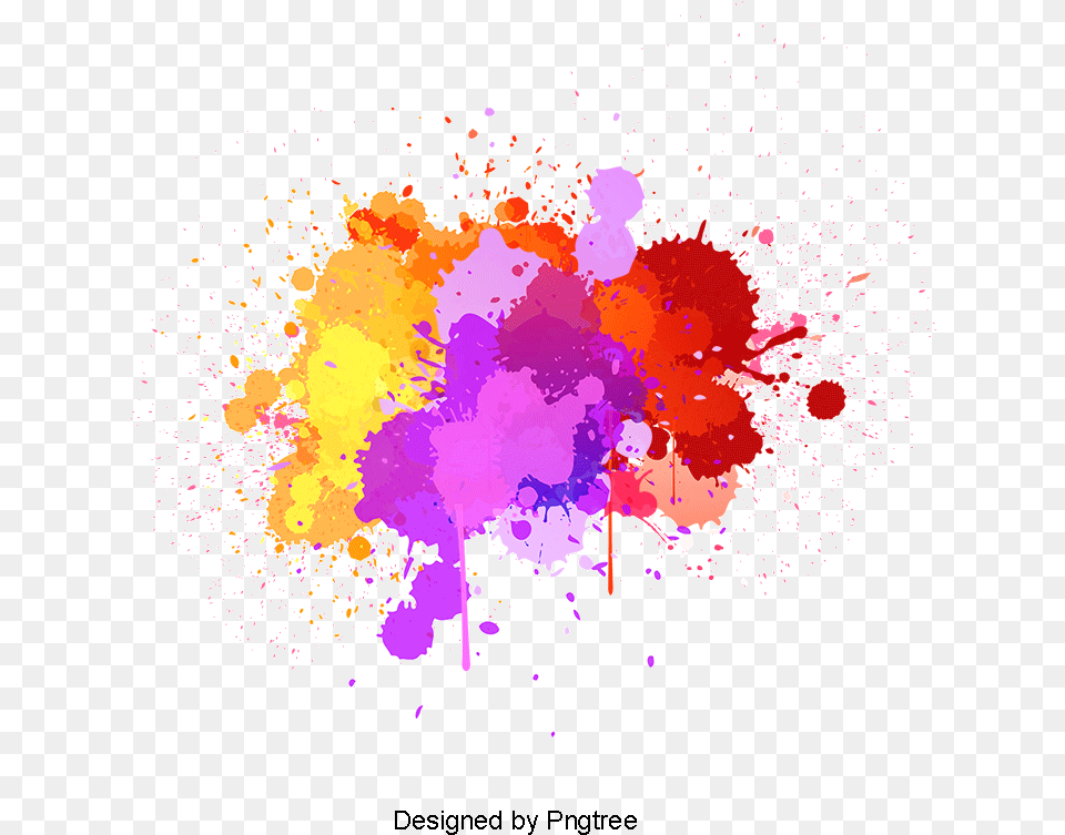 Holi Color Splash Color Splash Vector, Art, Graphics, Purple, Modern Art Free Png