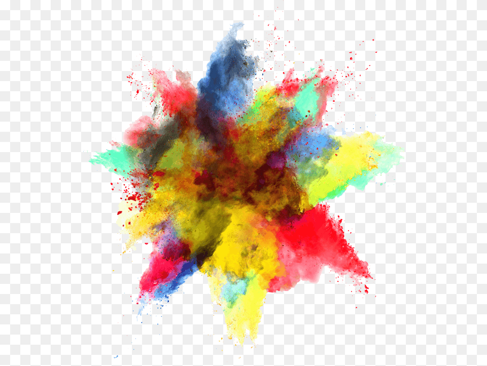 Holi Colour Splash Color Powder Explosion, Art, Dye, Graphics, Bonfire Free Png Download