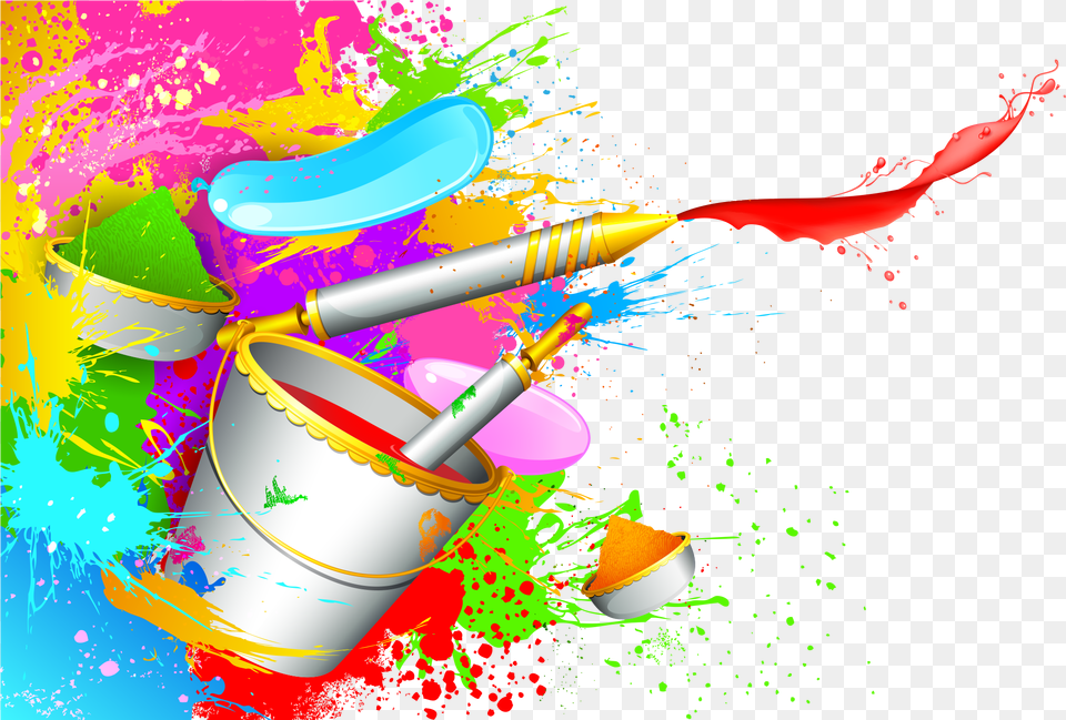 Holi Download Happy Holi, Paint Container, Art, Graphics Free Png
