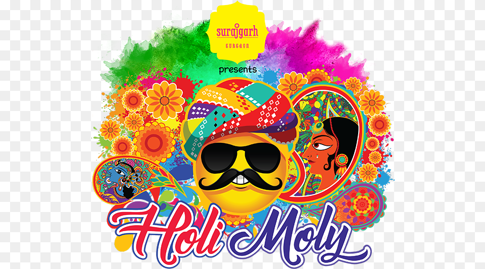 Holi Event In Gurgaon 2019, Accessories, Graphics, Sunglasses, Art Png Image