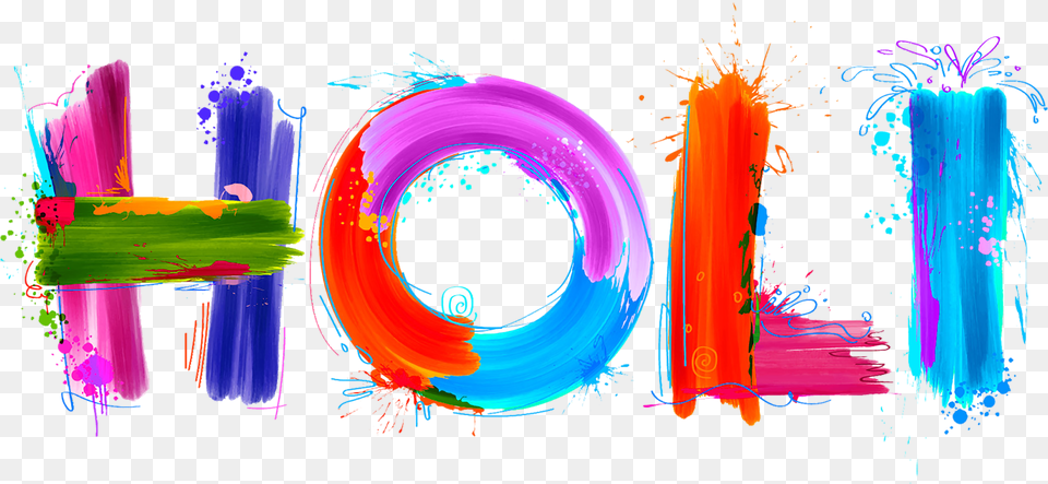 Holi Free Download Happy Holi Word, Art, Graphics, Purple, Floral Design Png Image