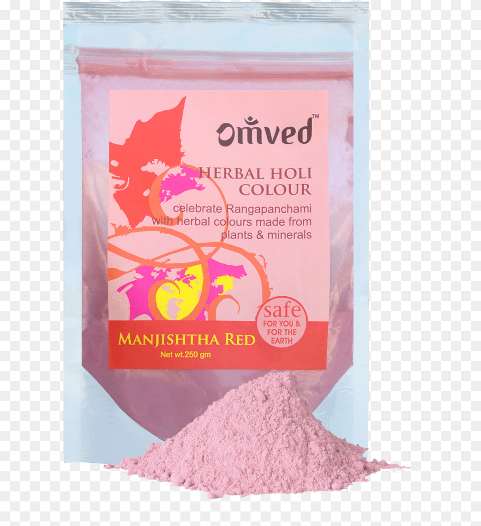 Holi Herbal Gulal 250 Gms Omved, Powder, Flour, Food Png Image