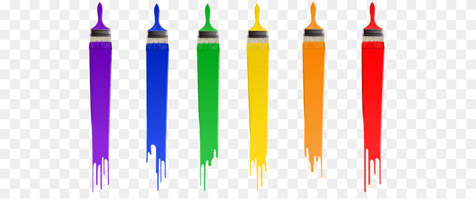 Holi Images Rainbow Paint Brush Clip Art, Device, Tool Png Image