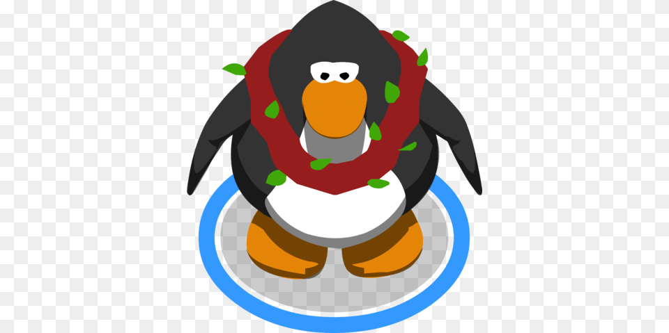 Holi Lei In Game Red Penguin Club Penguin, Animal, Bird, Baby, Person Png Image