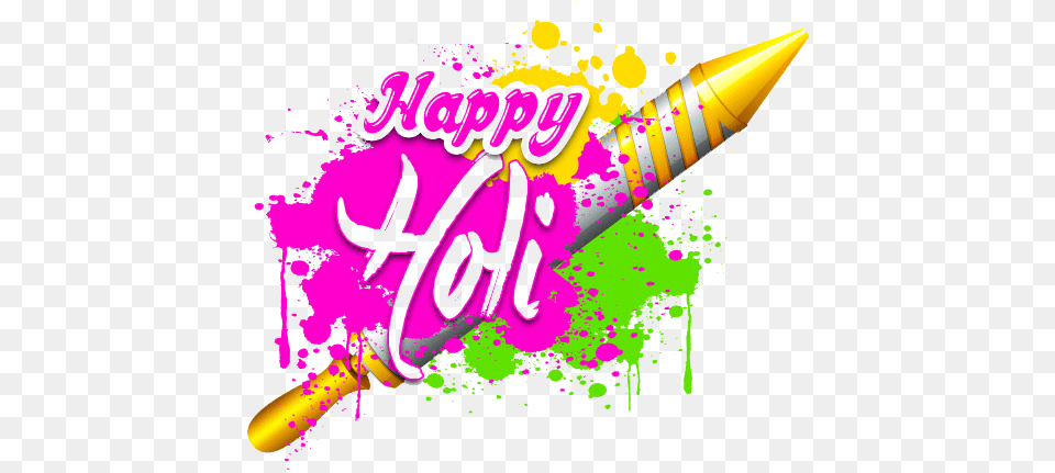 Holi Pichkari Hd, Crayon Free Png