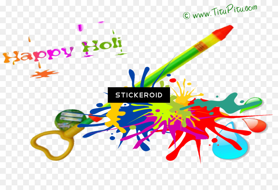 Holi Pichkari Picsart Happy Holi Background, Art, Graphics Free Png Download