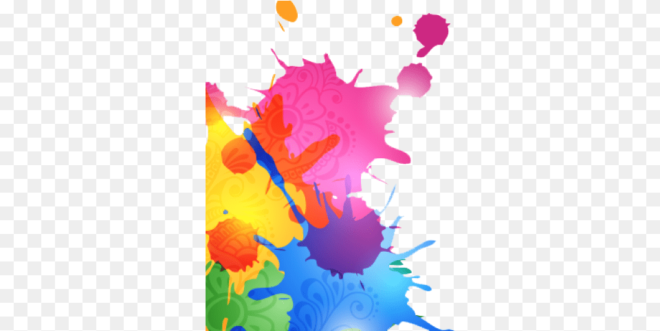 Holi Transparent Images Ink Blot Clip Art, Graphics, Floral Design, Pattern, Modern Art Free Png Download