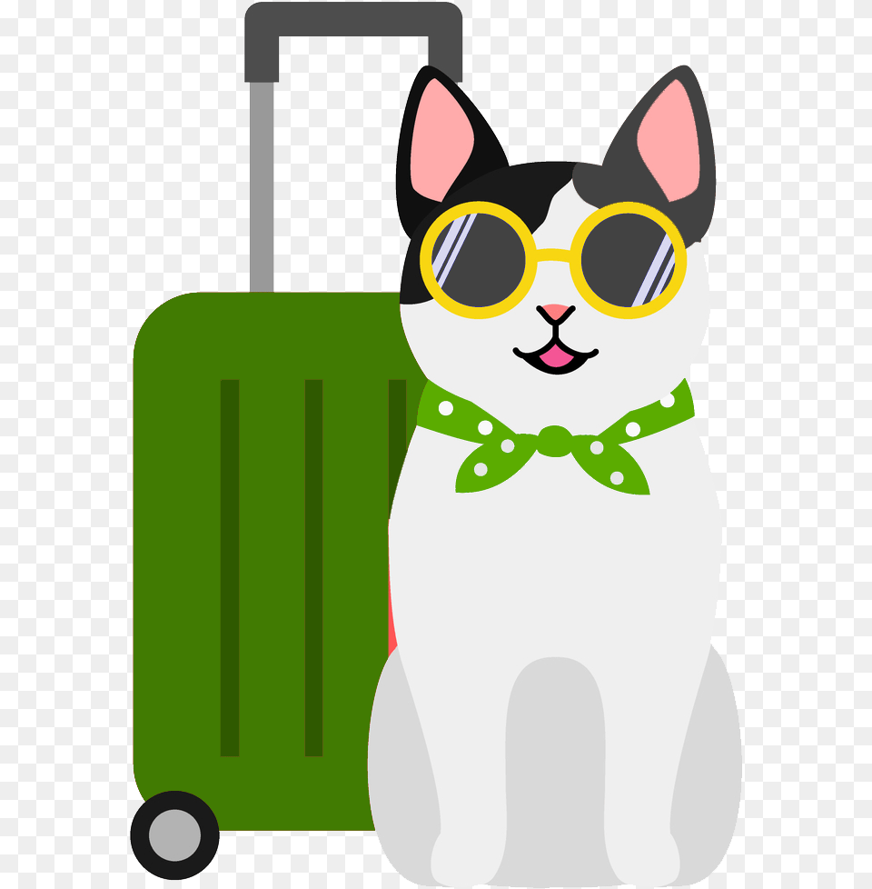 Holiday Cat Icon Cartoon Dogs On Holiday, Baggage, Suitcase, Face, Head Free Transparent Png