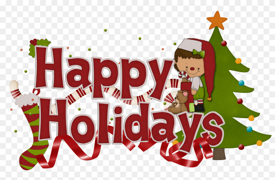 Holiday Clipart Happy Hour Image Happy Holidays Clip Art, Elf, Tennis Ball, Ball, Tennis Free Png Download