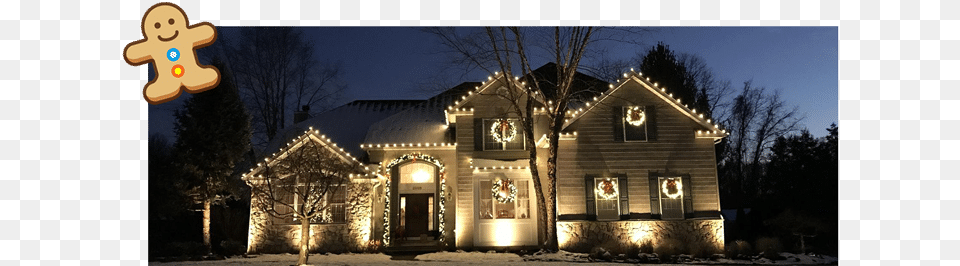 Holiday Decorating U0026 Lighting In Wall Township Brick Point Landscape Lighting, Architecture, Building, Cottage, House Png Image