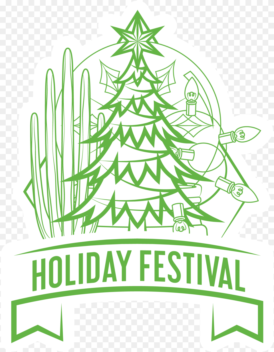 Holiday Festival Christmas Tree Lights, Plant, Christmas Decorations, Christmas Tree Free Png Download