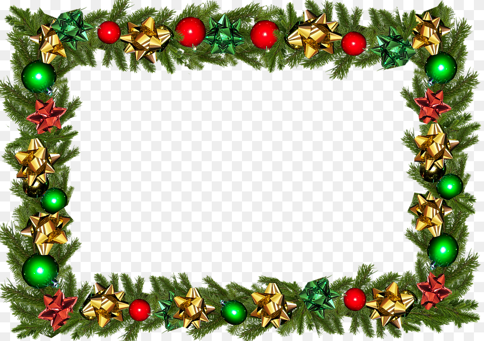 Holiday Frames Christmas Day, Wreath Free Png