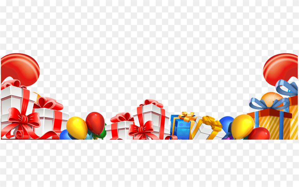 Holiday Gift Box Caixa Com Presentes Com Baloes, Balloon, Dynamite, Weapon, Food Free Png Download