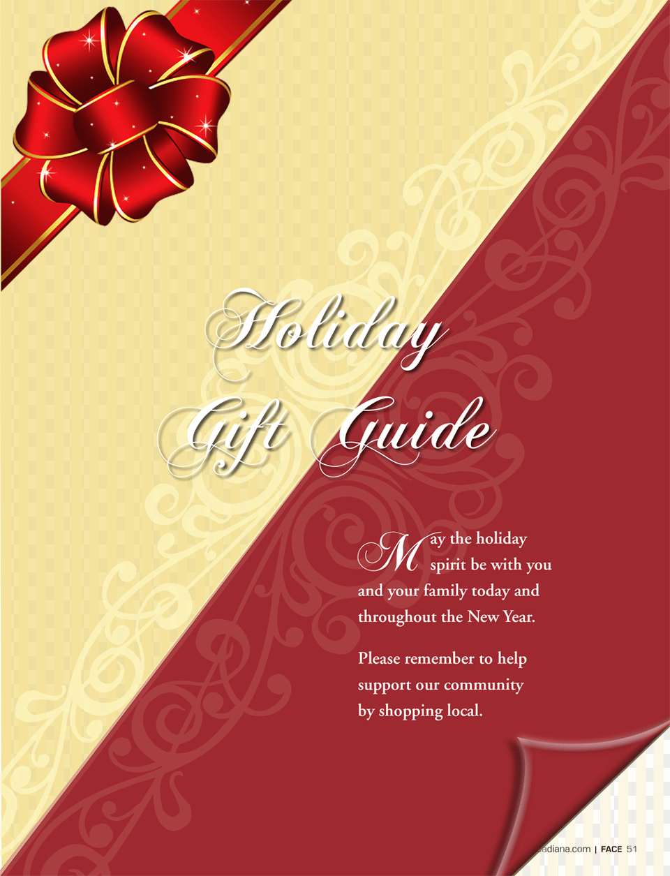 Holiday Gift Guide Christmas Card, Advertisement, Poster, Envelope, Greeting Card Free Png Download