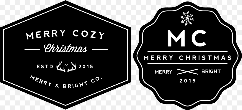 Holiday Gift Tags Black Amp White Tag, Text, Business Card, Paper, Symbol Free Png Download