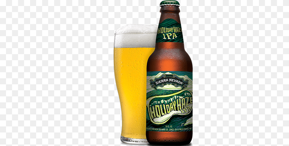 Holiday Haze Ipa Sierra Nevada Brewing Co, Alcohol, Lager, Liquor, Bottle Png