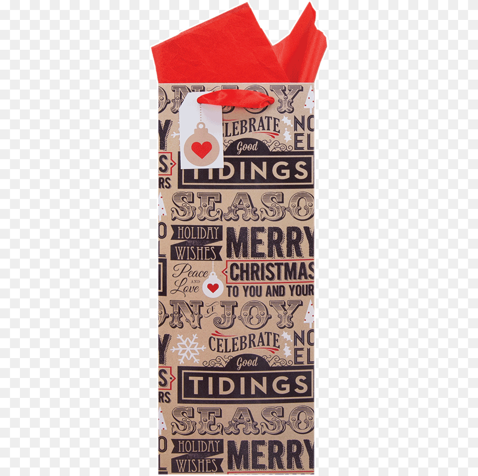 Holiday Headlines Bottle Bag Bag, Advertisement, Poster, Home Decor Free Transparent Png