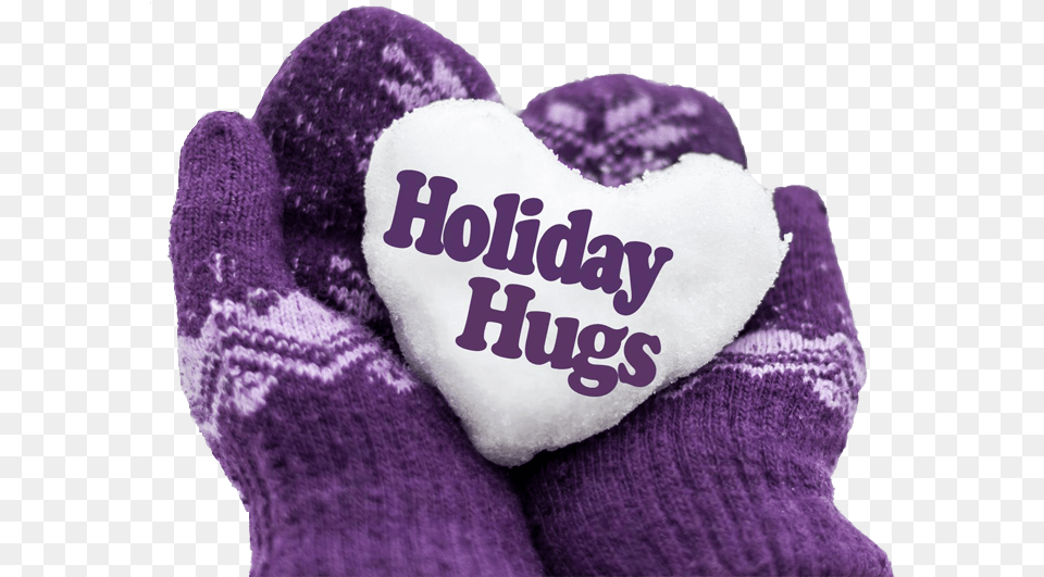 Holiday Hugs St Mitten, Purple, Clothing, Glove, Hosiery Free Png