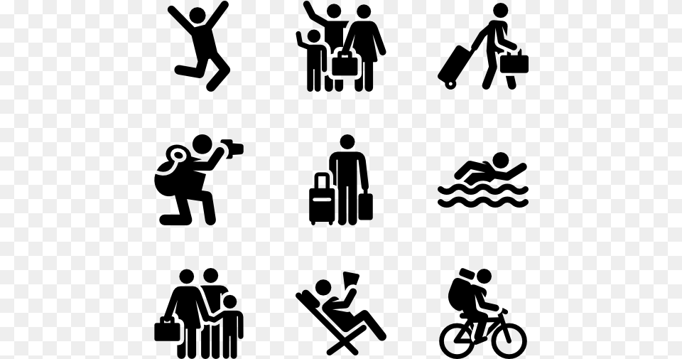 Holiday Human Pictograms Public Space Icon, Gray Free Transparent Png