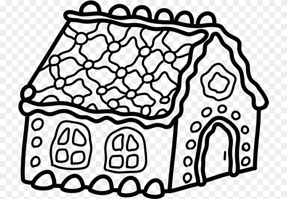 Holiday Icon Gingerbread House, Art, Doodle, Drawing, Blackboard Free Png Download