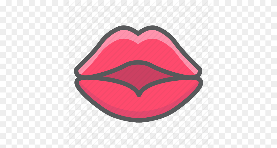 Holiday Kiss Lips Lipstick Love Romantic Valentine Icon, Body Part, Mouth, Person, Tongue Free Png