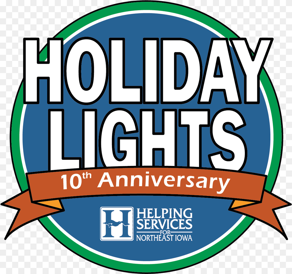 Holiday Lights 10th Annivesary 01 Label, Advertisement, Poster, Logo, Dynamite Free Png