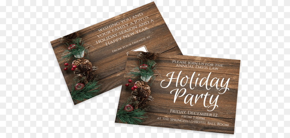 Holiday Party Invitation Card Template Preview Christmas Card, Book, Publication, Plant, Text Png Image