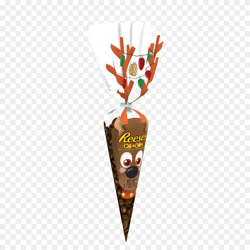 Holiday Peanut Butter Candy Reindeer Stemware, Cream, Dessert, Food, Ice Cream Free Png