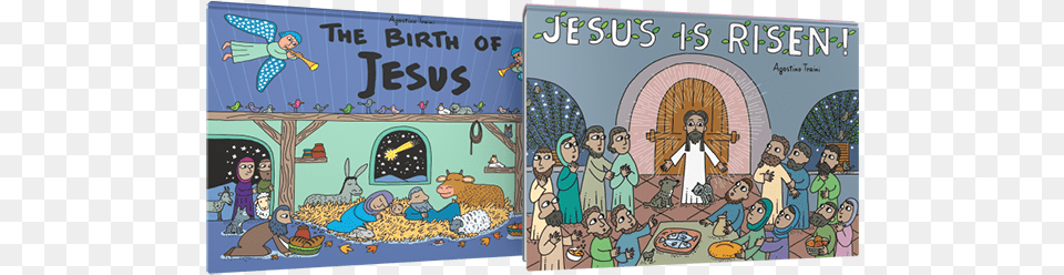 Holiday Pop Up Book Bundle Birth Of Jesus A Christmas Pop Up Book, Comics, Publication, Person, Face Png