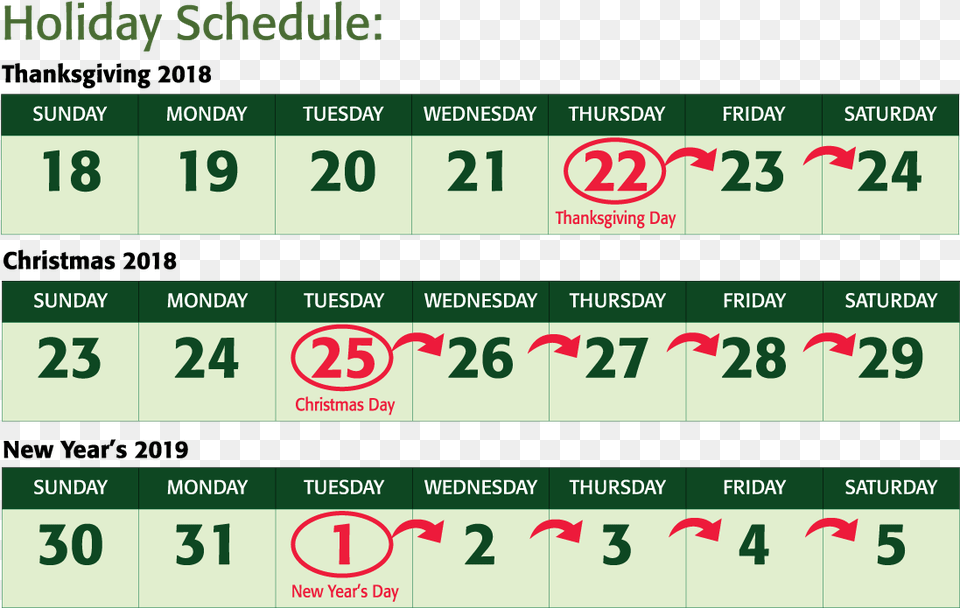 Holiday Schedule Holiday, Text, Scoreboard, Number, Symbol Free Png