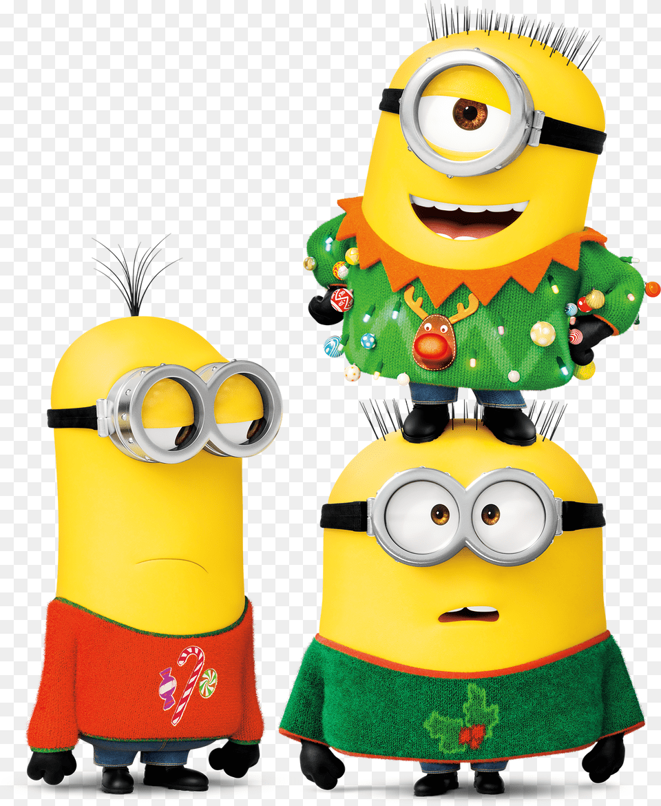 Holiday Stacked Minions Minion Carl Despicable Me, Tape, Shoe, Clothing, Footwear Free Transparent Png