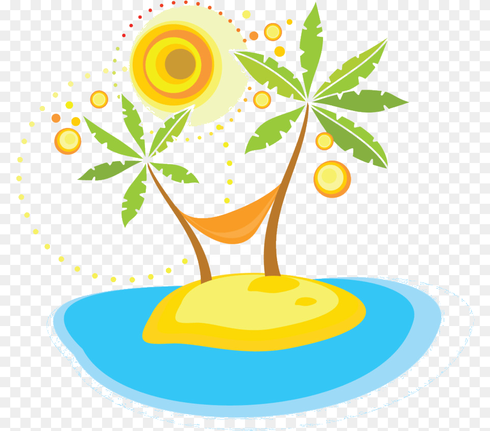 Holiday Summer Vacation Clip Art Palm Tree Clip Art Summer Holiday, Leaf, Plant, Herbal, Herbs Free Png Download