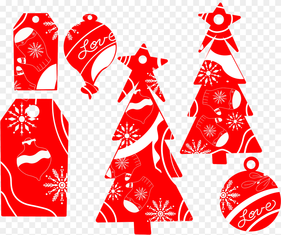 Holiday Tagsred Christmas Tree, Food, Sweets, Christmas Decorations, Festival Free Png