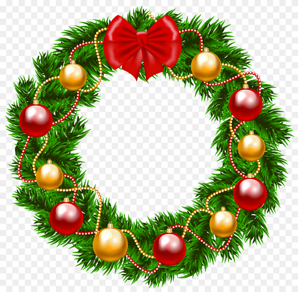 Holiday Wreath Clip Art Free Png Download