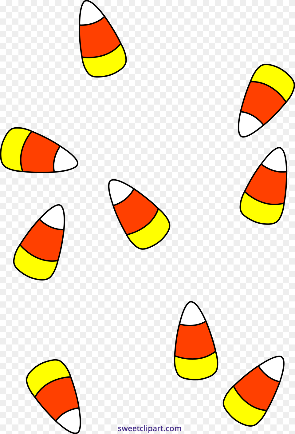 Holidays Halloween Candy Corn Set Clipart Clip Art Candy Corn, Food, Sweets, Grain, Produce Png Image