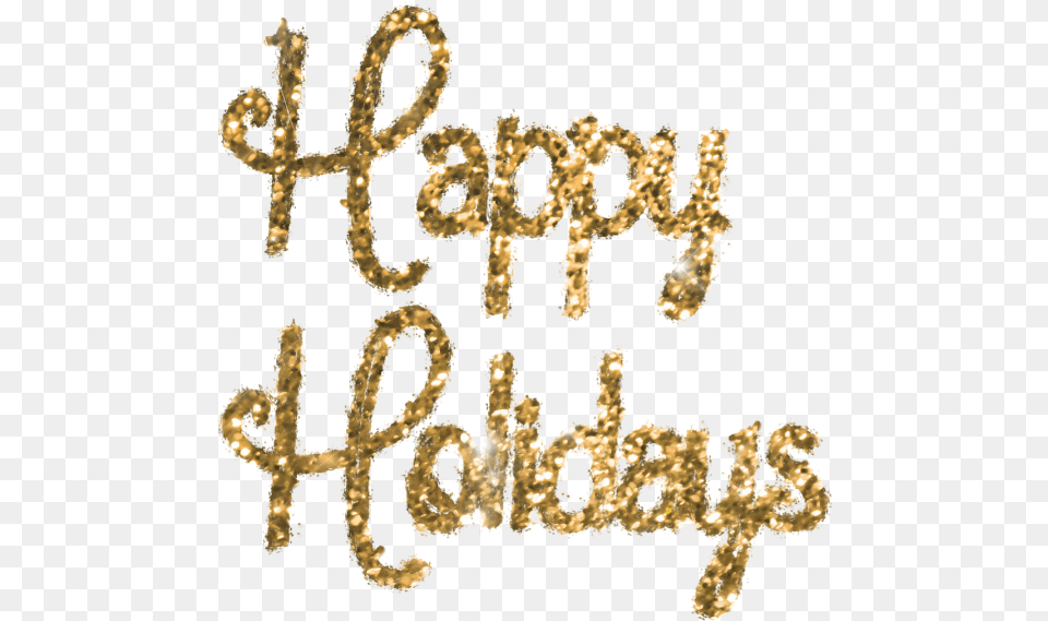 Holidays Happy Holidays Glitter, Accessories, Jewelry, Gold, Treasure Png Image