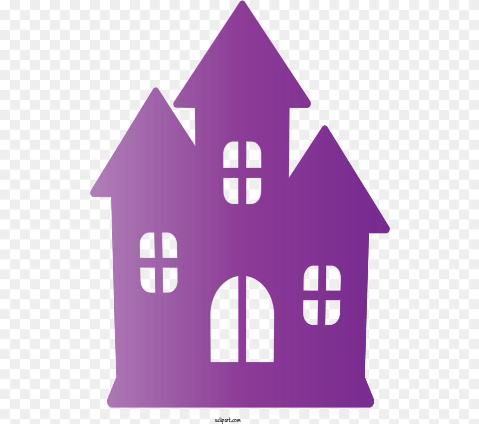 Holidays Logo Design House For Halloween Halloween Clipart Vertical, Purple, Person Free Png Download