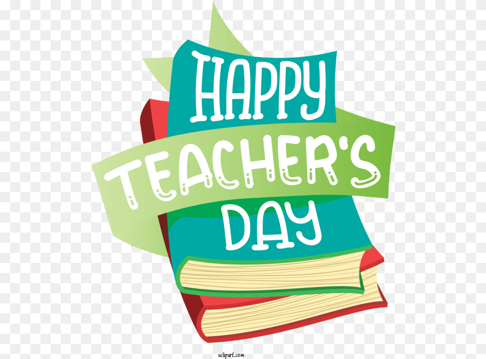 Holidays Logo Green Line For Teachers Day Teachers Day Horizontal, Book, Publication, Advertisement, Poster Free Transparent Png