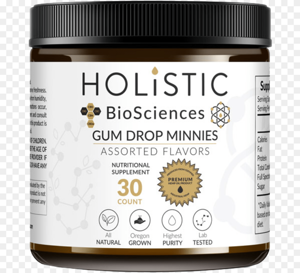 Holistic Biosciences Edibles Candy Cbd Gum Drop Minnies Shiitake, Food, Peanut Butter Png Image