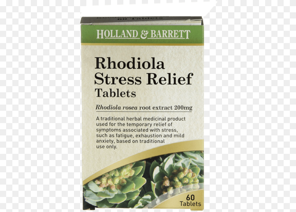 Holland Amp Barrett Rhodiola Stress Relief Tablets, Herbal, Herbs, Plant, Potted Plant Free Png Download
