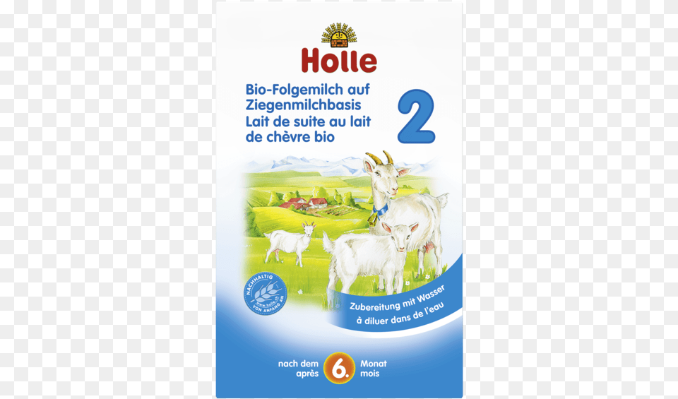 Holle Organic Amp Biodynamic Goats Holle Goat Milk Formula Stage, Advertisement, Poster, Animal, Livestock Free Transparent Png