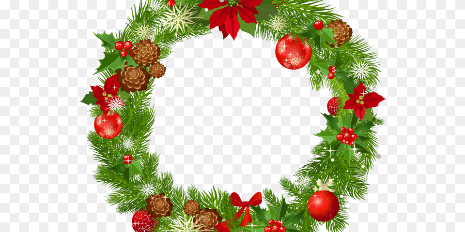 Holley Clipart Vintage Christmas Stocking Christmas Wreath Photo Frame, Balloon Free Png