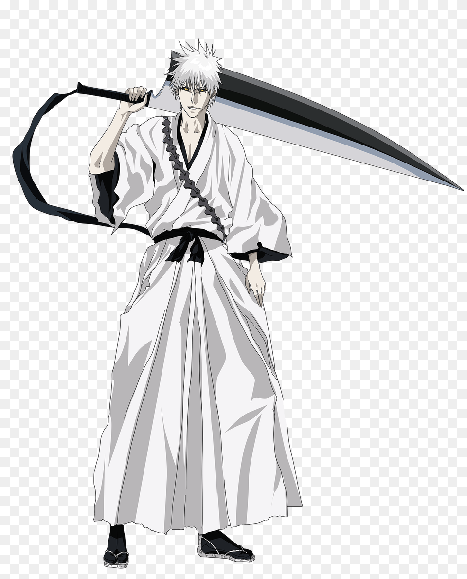 Hollow Ichigo, Weapon, Sword, Adult, Person Png Image